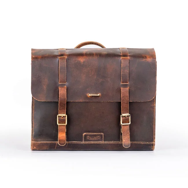 Tripmachine Trip Machine, Legacy Saddlebag set. Cognac
