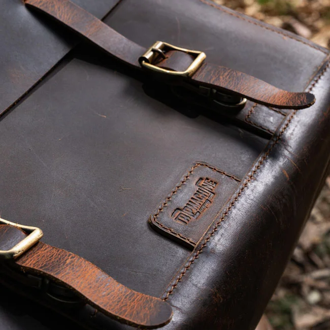 Tripmachine Trip Machine, Legacy Saddlebag set. Cognac