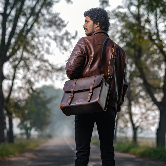 Tripmachine Trip Machine, Legacy Saddlebag set. Cognac