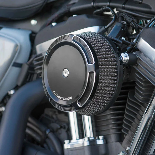 Arlen Ness Ness, Stage 1 Big Sucker air cleaner. Beveled Black