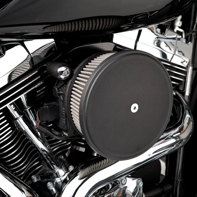 Arlen Ness Ness, Stage 2 Big Sucker air cleaner. Smooth black