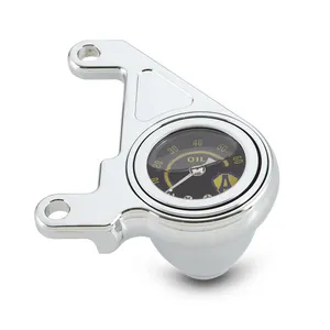 Arlen Ness Arlen Ness, oil pressure gauge kit. Smooth. Shield logo