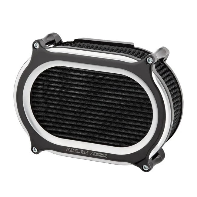 Arlen Ness Ness, Stage II Oval Upgrade air cleaner kit. Black CC