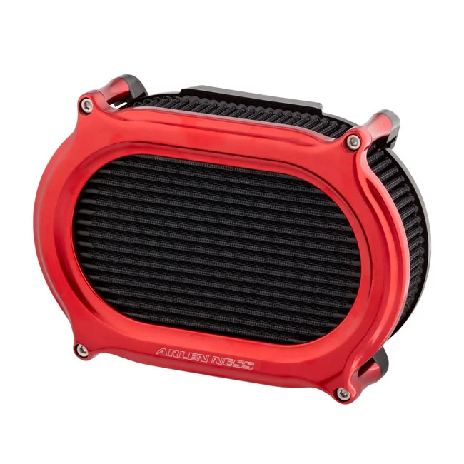 Arlen Ness Ness, Stage II Oval Upgrade air cleaner kit. Red