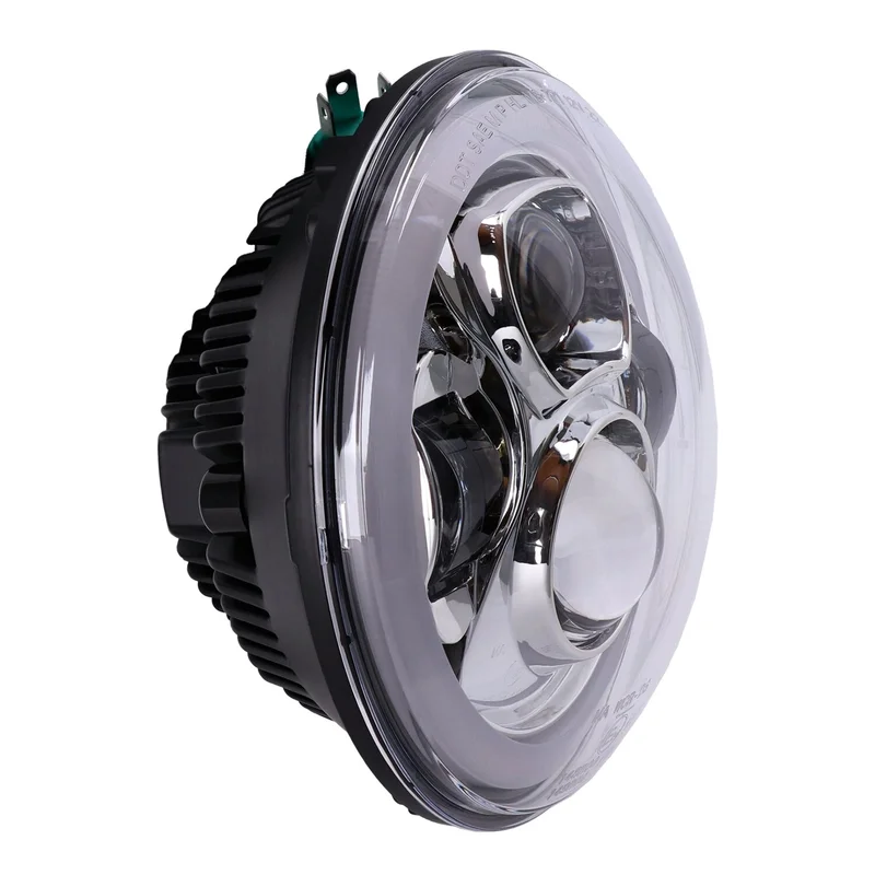 MCS Bright, 7" Doubler LED headlamp unit. Chrome - 708757