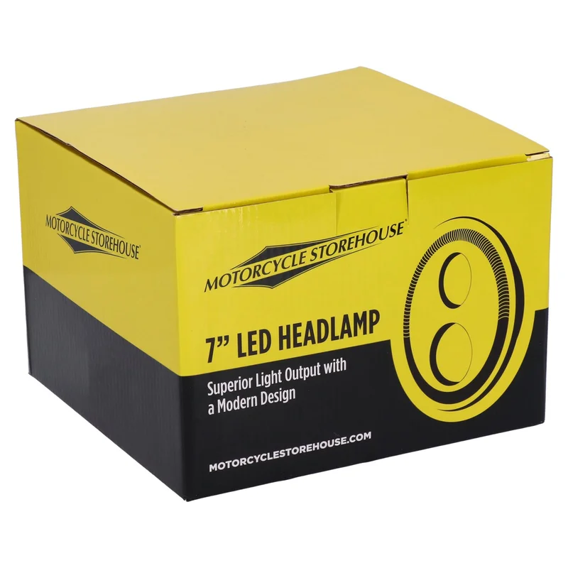 MCS Bright, 7" Doubler LED headlamp unit. Chrome - 708757