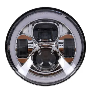 MCS Bright, 7" Doubler LED headlamp unit. Chrome