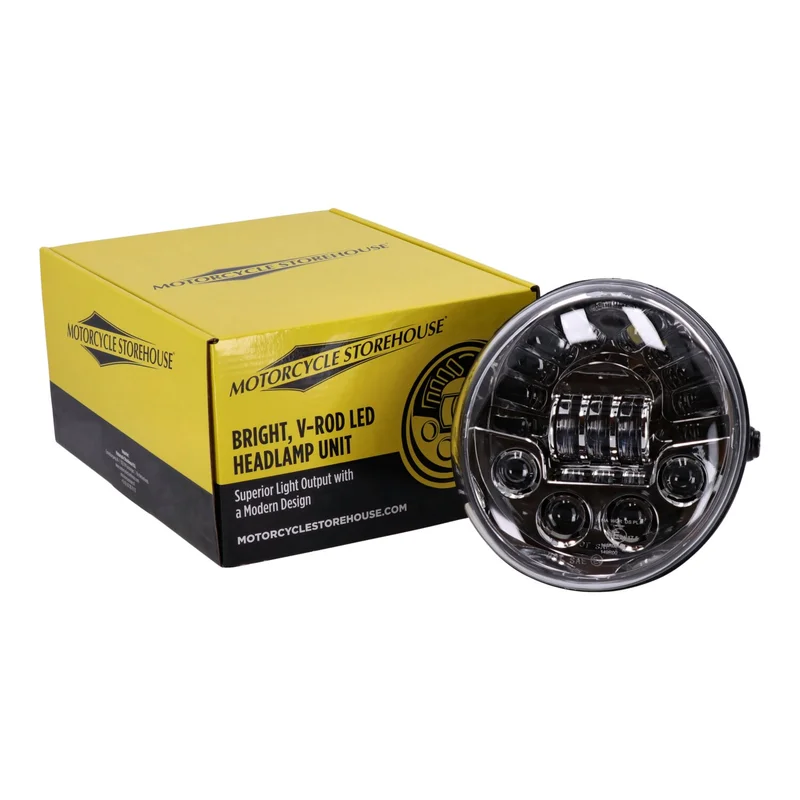 MCS Bright, LED headlamp unit. V-Rod. Chrome - 708759