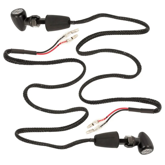 Motone Pico LED turn signals. Black