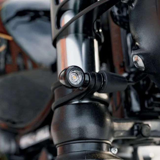Motone Pico LED turn signals. Black