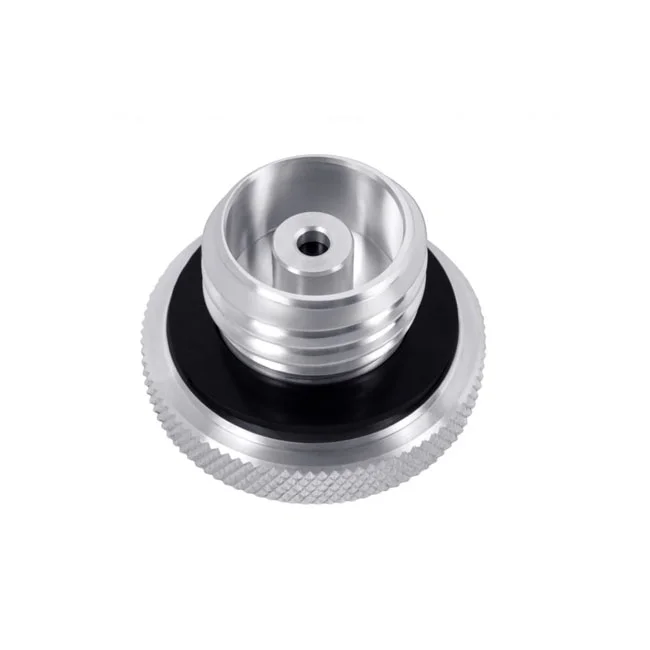 Motone Vented gas cap. Clear aluminum