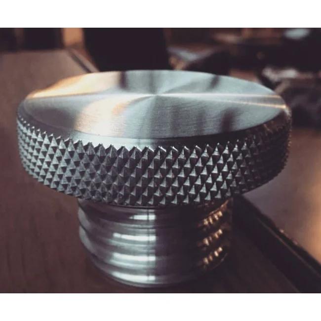 Motone Vented gas cap. Clear aluminum