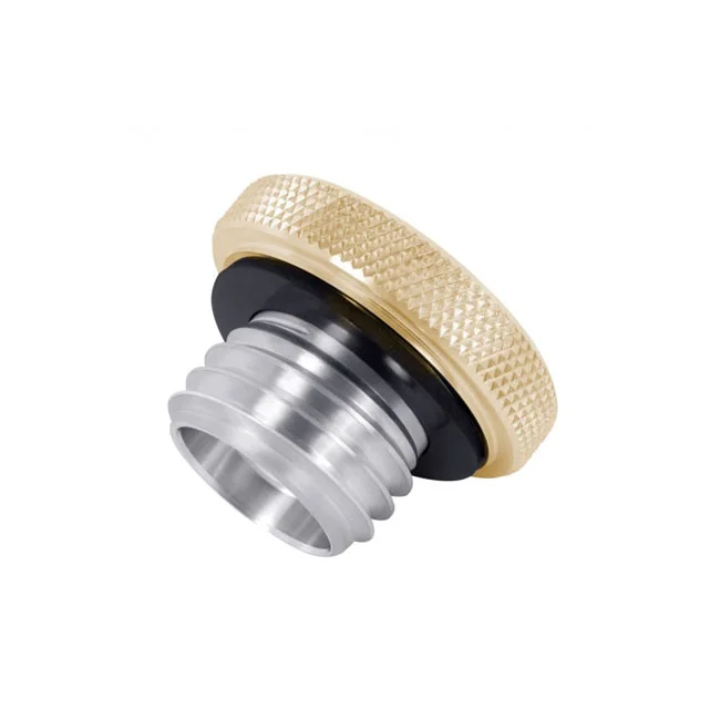 Motone Vented gas cap. Brass/aluminum