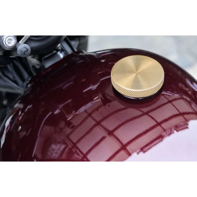 Motone Vented gas cap. Brass/aluminum
