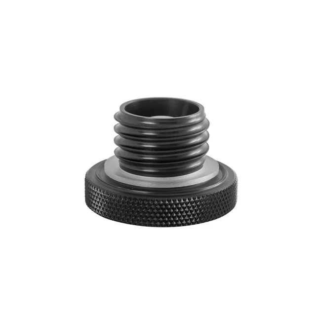 Motone Vented gas cap. Black aluminum
