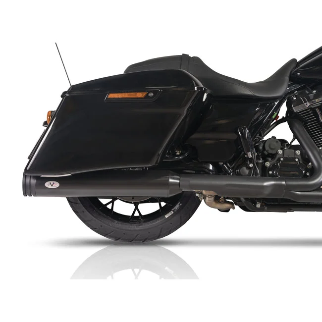 V Performance Performance, 114mm Double Ring slip-on mufflers. Black Cer