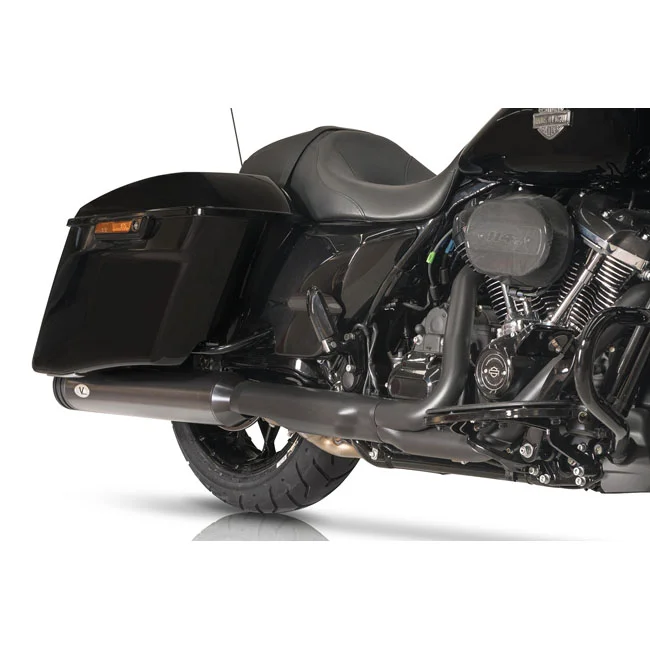 V Performance Performance, 114mm Double Ring slip-on mufflers. Black Cer