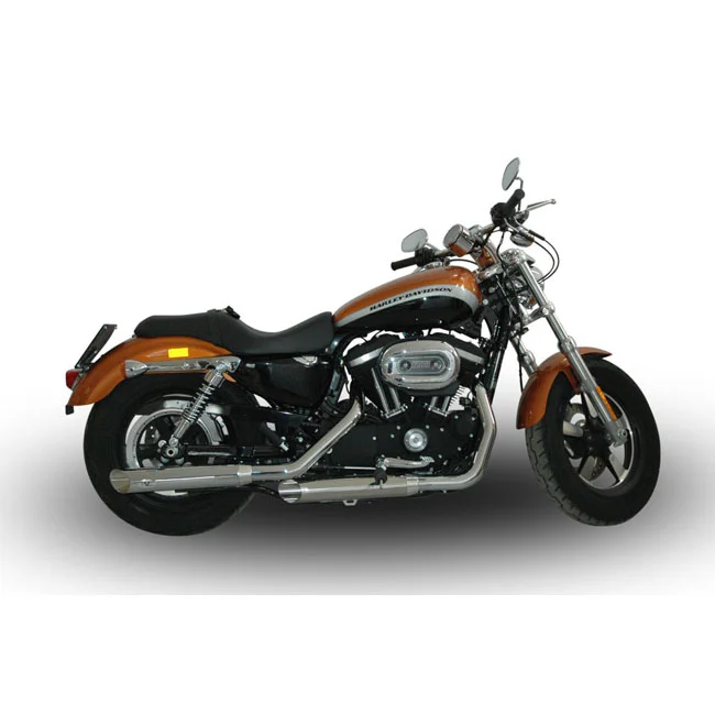 V Performance Performance, 80mm Slash Cut slip-on mufflers. Chrome