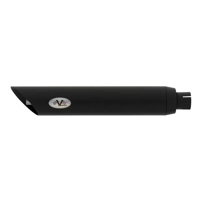 V Performance Performance, 80mm Slash Cut slip-on mufflers. Black