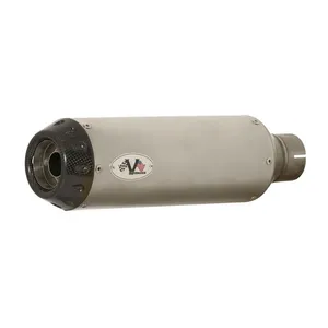 V Performance V Performance, ''Tracker'' slip-on muffler set Fat Bob. Satin