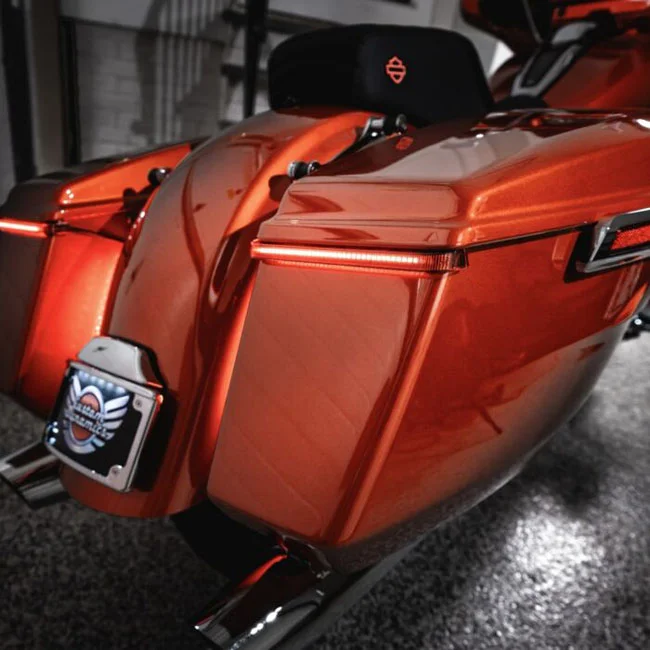 Custom Dynamics Dynamics, Low Profile LED saddlebag lights. Red