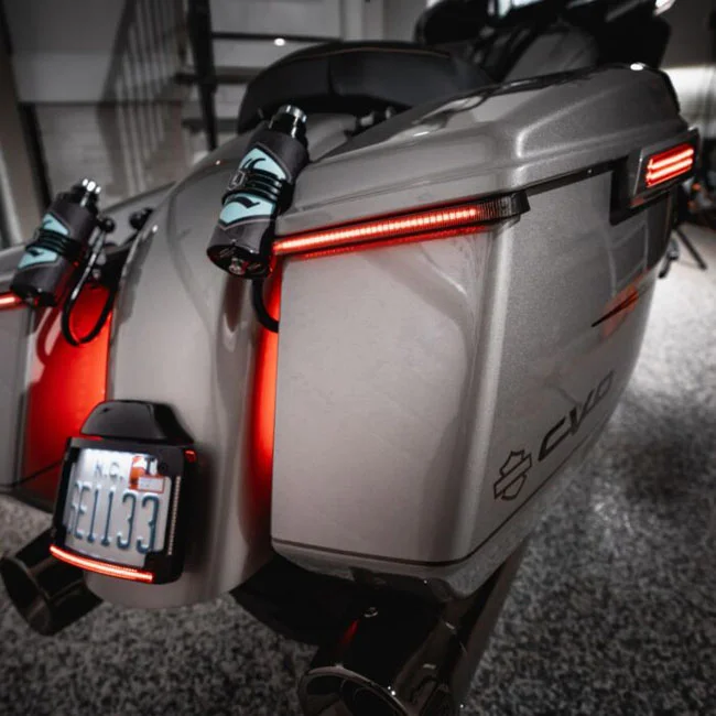 Custom Dynamics Dynamics, Low Profile LED saddlebag lights. Red