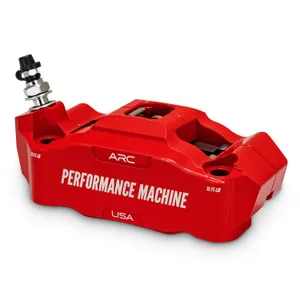 Performance Machine PM, Race Series Radial Mount Caliper. Left. Red