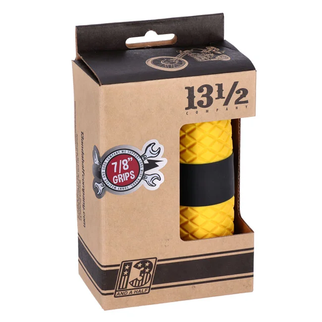 13 and a half company 13 1/2 Outlaw grips black/yellow 7/8"