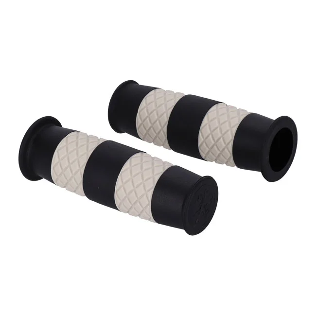 13 and a half company 1/2 Outlaw grips black/white 1"