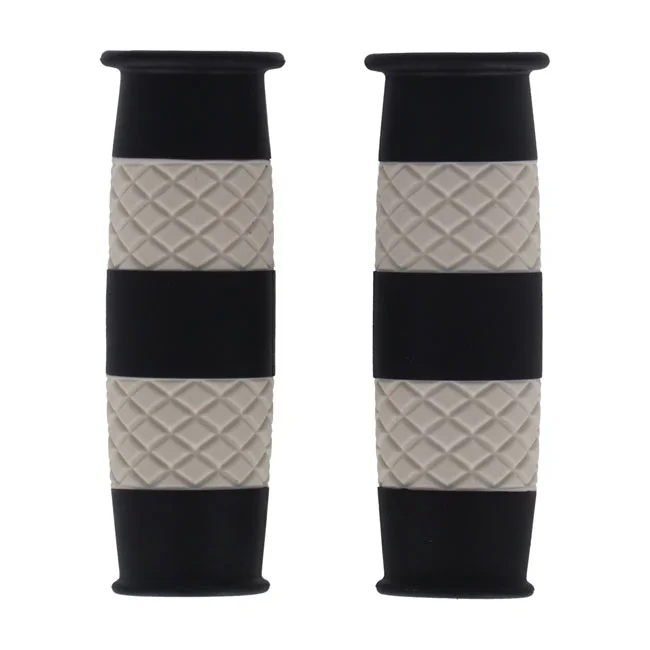13 and a half company 1/2 Outlaw grips black/white 1"