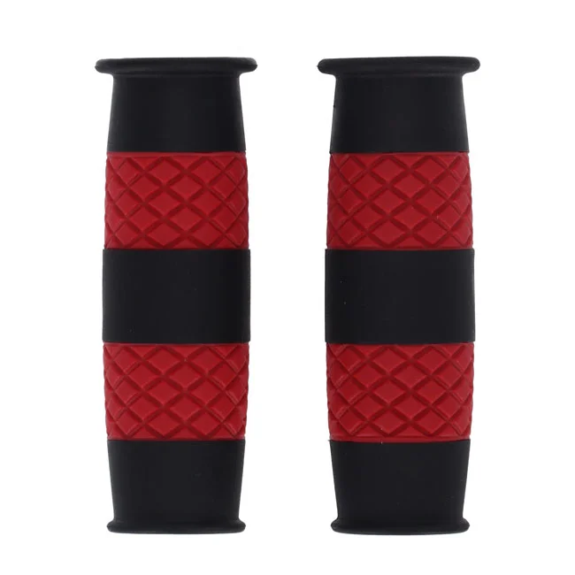 13 and a half company 1/2 Outlaw grips black/red 1"
