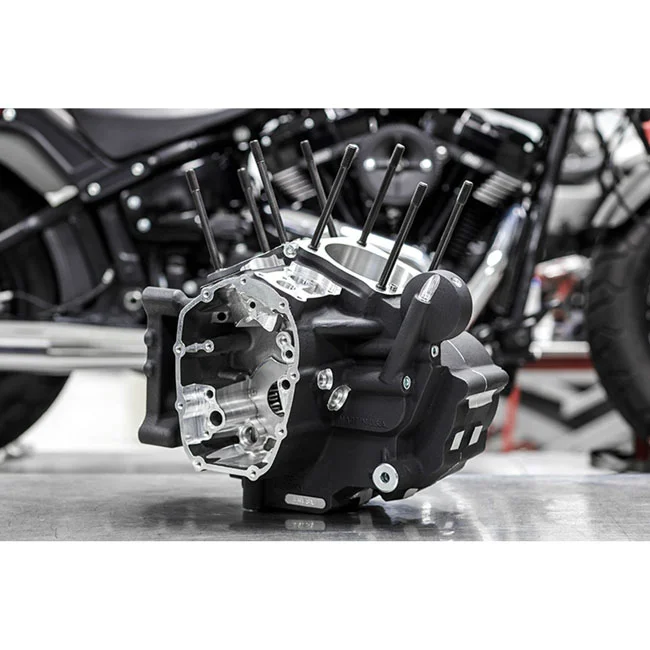 S&S M8 Touring MK-Series crankcase assembly. Large bore