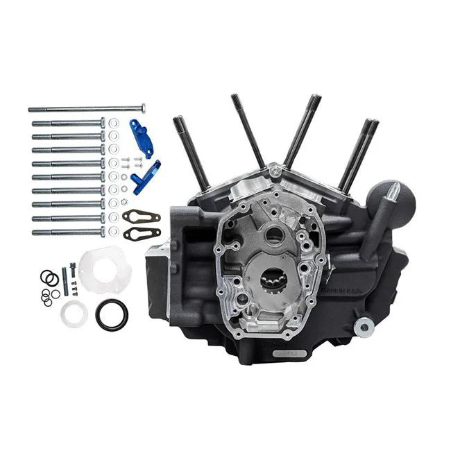 S&S M8 Softail MK-Series crankcase assembly. Large bore