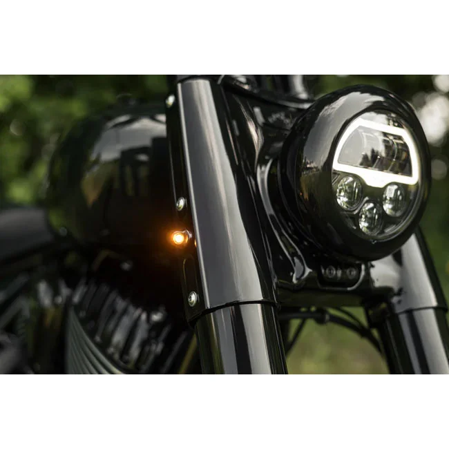 Killer Custom Custom, Front Led Turn Signals. Black