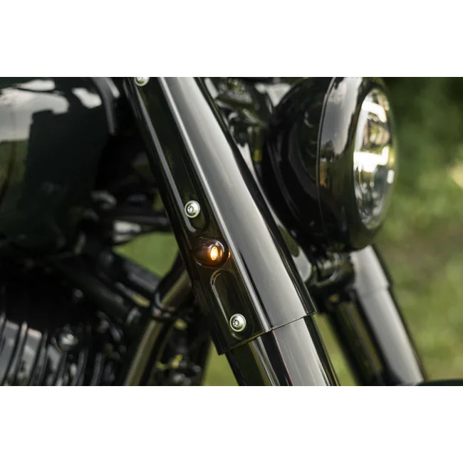 Killer Custom Custom, Front Led Turn Signals. Black