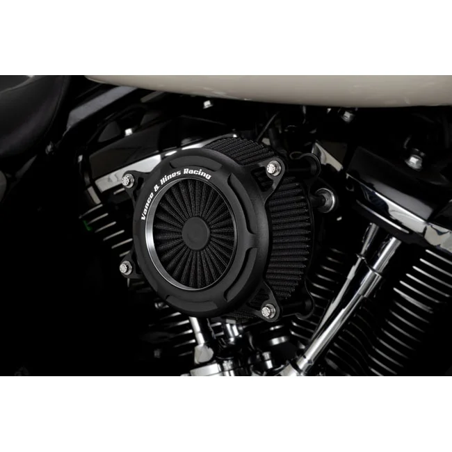 Vance & Hines & Hines, VO2 onyx air cleaner. Black wrinkle