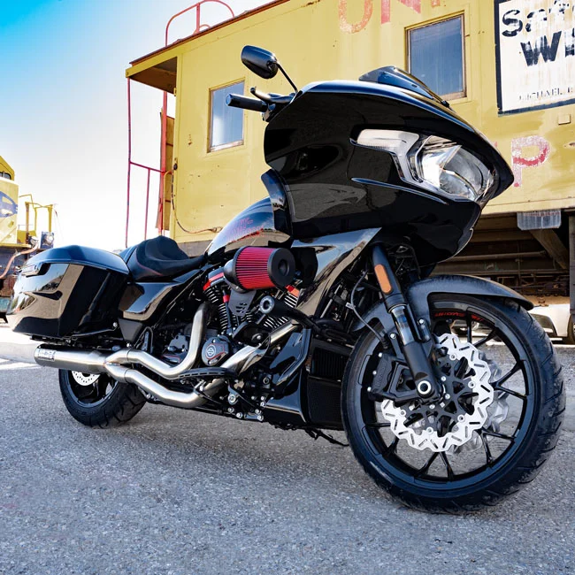 Vance & Hines & Hines, VO2 Falcon XL air intake. Gloss Forged Carbon