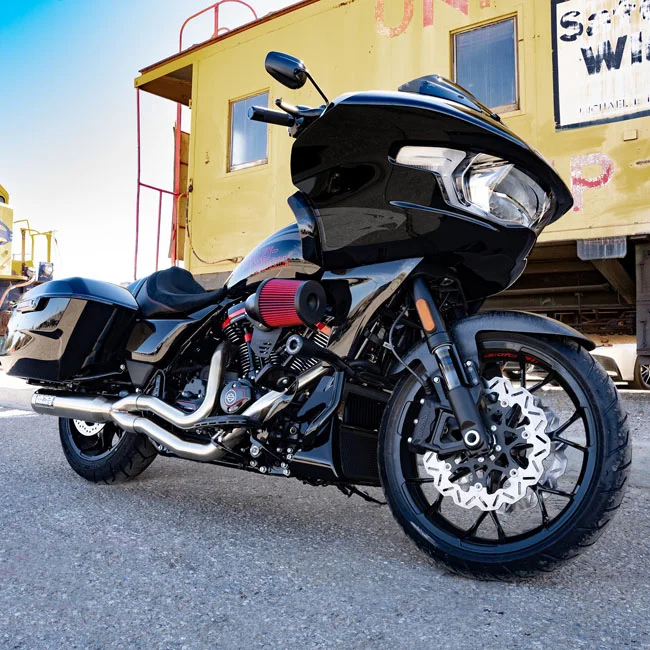 Vance & Hines & Hines, VO2 Falcon XL air intake. Gloss Forged Carbon