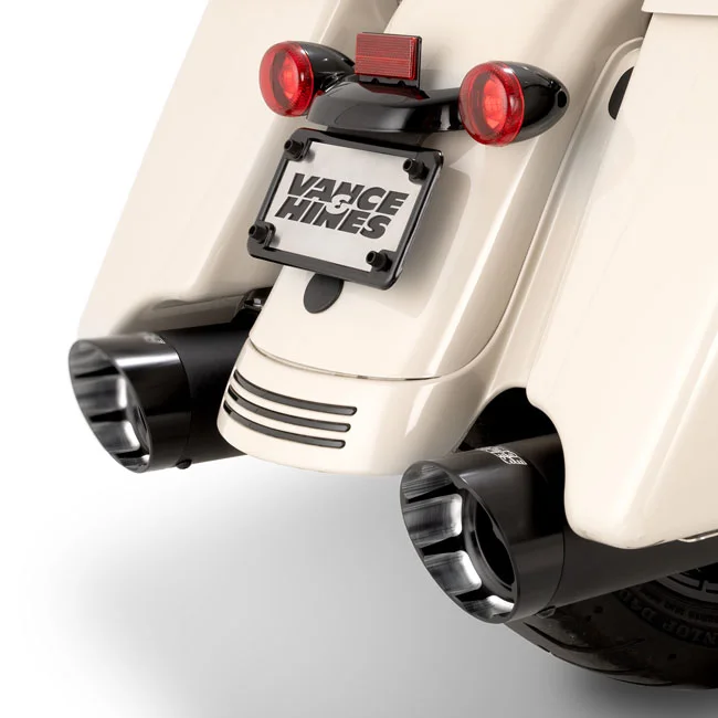 Vance & Hines & Hines, Razorback 450 slip-ons. Black