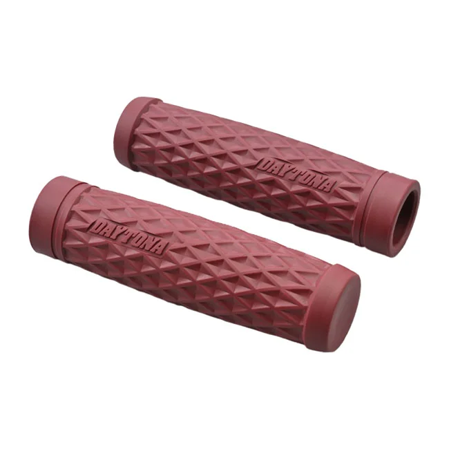 Daytona 1" Grippy Grip set. GRID. Dark red
