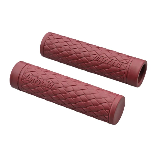 Daytona 1" Grippy Grip set. KNIT. Dark red