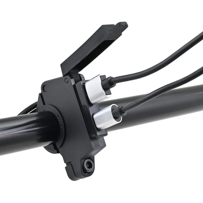 Daytona Handlebar mount USB-A/C slim mount charge port kit