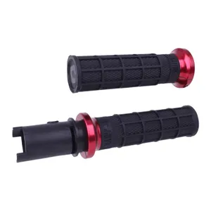 ODI ODI, V-Twin lock-on Hart-Luck full-waffle grips. Dark red