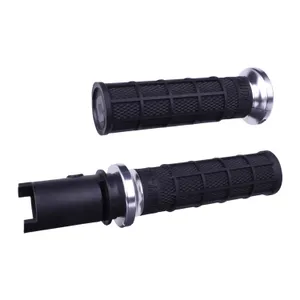 ODI ODI, V-Twin lock-on Hart-Luck full-waffle grips. Silver