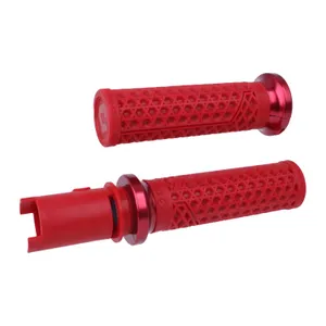 ODI ODI, V-twin Lock-On grips Vans Signature. Dark red/red