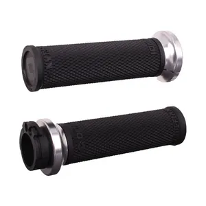 ODI ODI, V-twin lock-on cable Ruffian-HD grips. Black/Silver