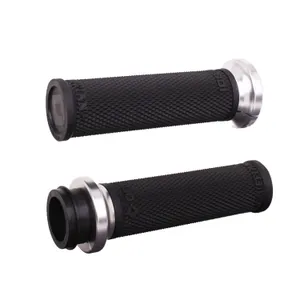ODI ODI, V-twin lock-on TBW Ruffian-HD grips. Black/Silver