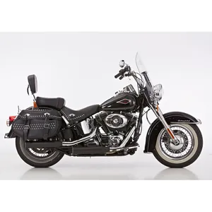 Falcon exhaust Falcon, Double groove Slip-ons exhaust Black
