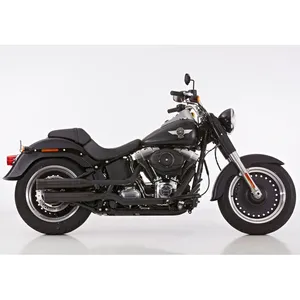 Falcon exhaust Falcon, Double groove Slip-ons exhaust Black