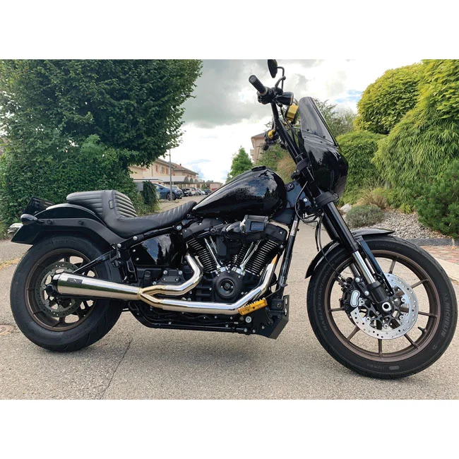 Malparidos M8 Softail 2-1 exhaust. SS Polished. Euro 4/5